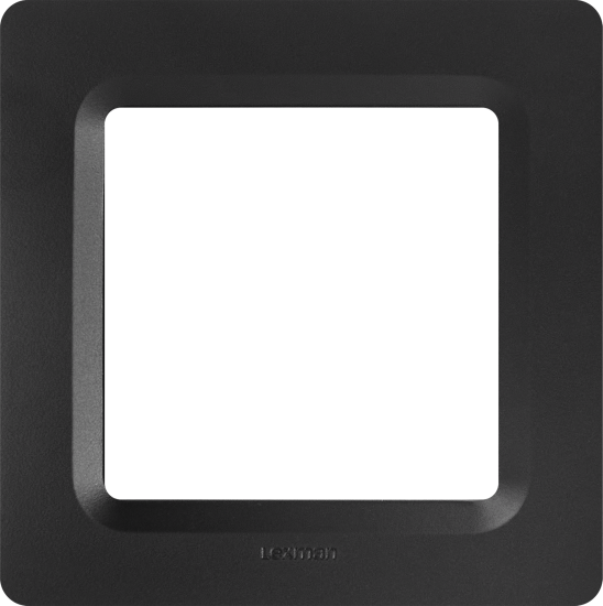 Рамка для розеток и выключателей Lexman Lilian Modern 1 пост цвет антрацит