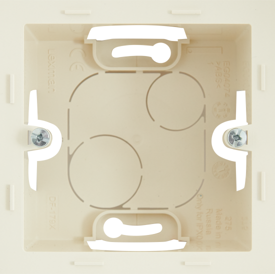 Коробка для накладного монтажа Lexman Lilian цвет слоновая кость