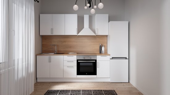 Кухонный шкаф напольный Агидель Delinia 40x82.5x58 см МДФ цвет белый