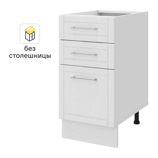 Кухонный шкаф напольный Агидель Delinia 40x82.5x58 см МДФ цвет белый