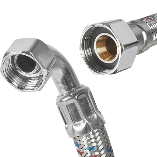 Гибкая подводка для воды угловая Aquabeam 3/4 150 см внутренняя резьба