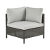 Секция угловая Naterial Noa Fix 68x62x68 см, искусственный ротанг, серый/черный