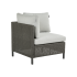 Секция угловая Naterial Noa Fix 68x62x68 см, искусственный ротанг, серый/черный