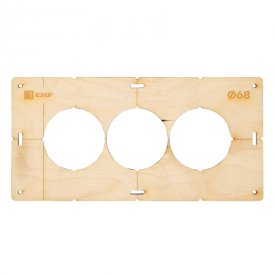 Шаблон для подрозетников EKF d 68 мм 3 поста