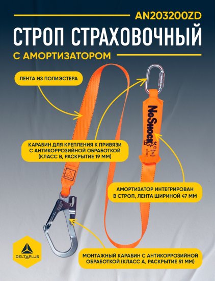 Строп ленточный Delta Plus AN203200ZD