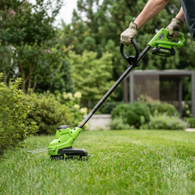 Триммер аккумуляторный GreenWorks 2107207SA 24 В 1x2 Ач АКБ и ЗУ входит в комплект