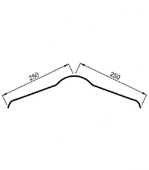 Конек Ондулин коричневый 1 м