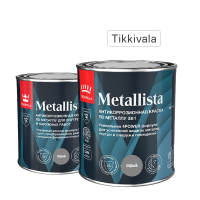 Грунт-эмаль по ржавчине 3 в 1 Tikkivala Metallista гладкая цвет серый 0.8 л