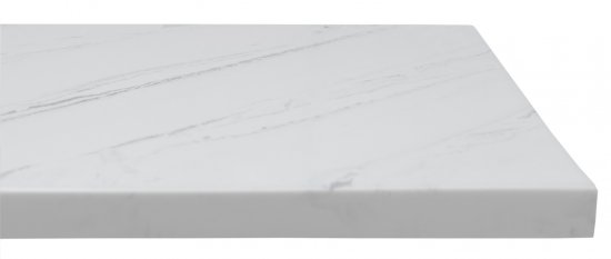 Столешница в ванную Scandi-60M 60x47 см искусственный камень цвет белый мрамор