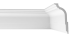 Плинтус потолочный полистирол под светодиодную ленту Bello Deco С 14/130 белый 60x130x2000 мм