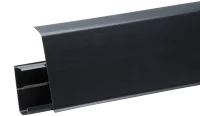 Плинтус напольный ПВХ цвет черный 2200x22x100 мм