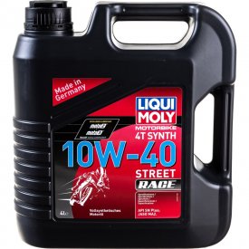 Синтетическое моторное масло 4T для 4-х тактных мотоциклов LIQUI MOLY Motorbike 4T Synth Street Race 10W-40