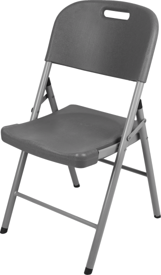 Стул складной Сатурн 52x52x86 см сталь/пластик серый