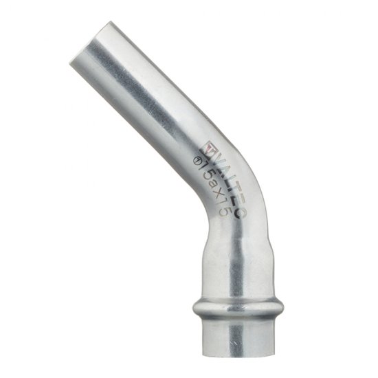 Угол VALTEC (VTi.958.I.001515) 45° 15 мм ВН нержавеющая сталь