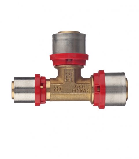 Тройник Tiemme 26(пресс) х 26(пресс) х 20(пресс)