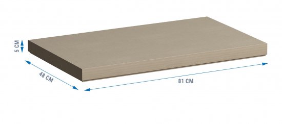 Столешница для ванной Scandi SC-80B 80x4x47 см, искусственный камень, цвет белый