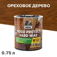 Антисептик Dufa Wood Protect Hard Wax декоративный для дерева ореховое дерево 0,75 л
