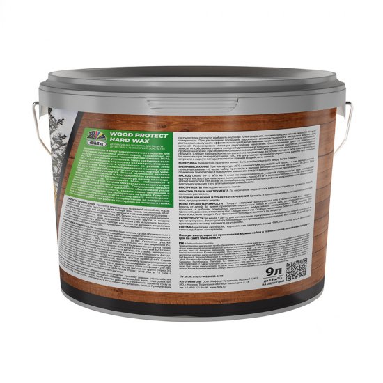 Антисептик Dufa Wood Protect Hard Wax декоративный для дерева пиния 9 л