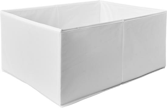 Короб для хранения без крышки 55x25x39 см полиэстер цвет белый