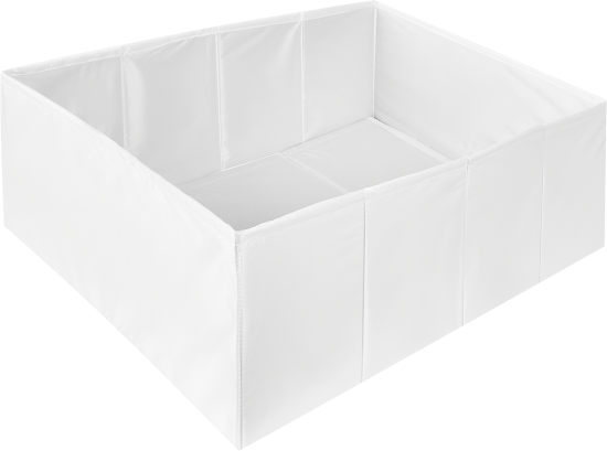 Короб для хранения без крышки 55x25x39 см полиэстер цвет белый