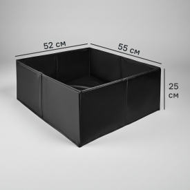 Короб для хранения без крышки 55x25x52 см полиэстер цвет черный