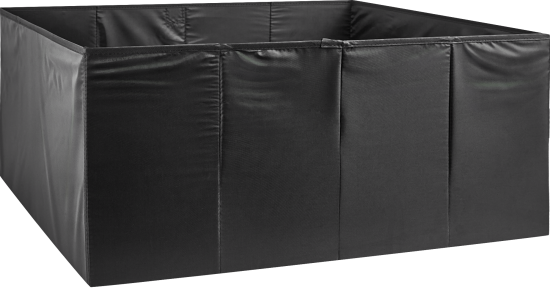 Короб для хранения без крышки 55x25x52 см полиэстер цвет черный