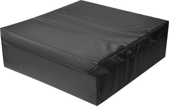 Короб для хранения с крышкой 55x18x52 см полиэстер цвет черный