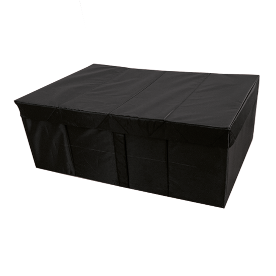 Короб для хранения с крышкой 55x18x52 см полиэстер цвет черный