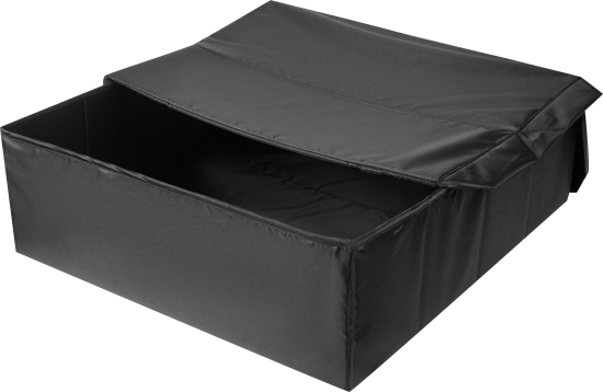 Короб для хранения с крышкой 55x18x52 см полиэстер цвет черный