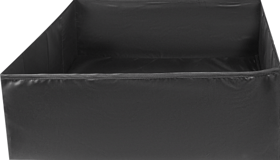 Короб для хранения с крышкой 55x18x52 см полиэстер цвет черный