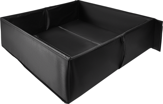 Короб для хранения с крышкой 55x18x52 см полиэстер цвет черный