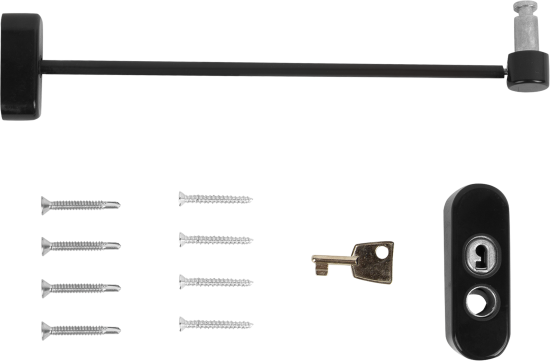 Ограничитель оконный тросовый, сталь, цвет коричневый