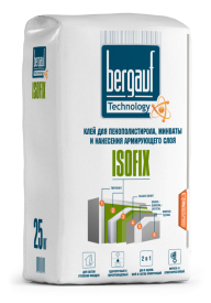 Клей для теплоизоляции Bergauf Isofix 25 кг