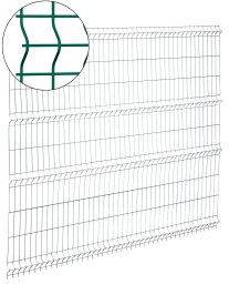 3D панель для забора Grand Line Light h.2.03 x L.2.5 RAL 6005 зелёный