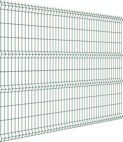 3D панель для забора Grand Line Light 2.5x2.03 м полиэстр RAL 6005 зелёный