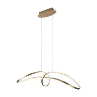 Светильник светодиодный подвесной Maytoni Curve 4000К 42 Вт 25 кв.м золото IP20 (MOD156PL-L52G4K)