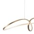 Светильник светодиодный подвесной Maytoni Curve 4000К 42 Вт 25 кв.м золото IP20 (MOD156PL-L52G4K)