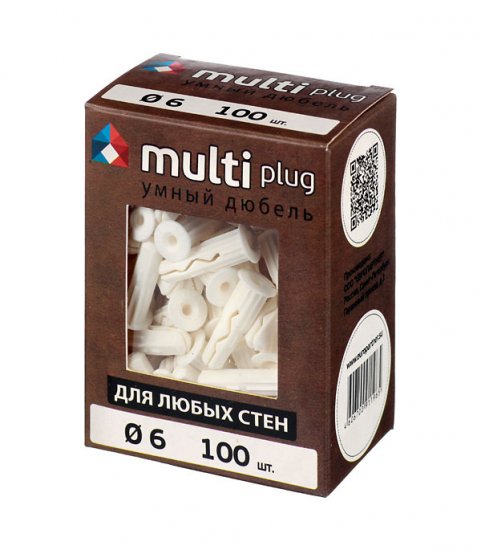 Дюбель универсальный MULTI plug 6x25 мм нейлон (100 шт.)