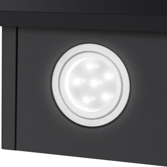 Кухонная вытяжка наклонная HomSair Bell 60 см черная (УТ000011169)