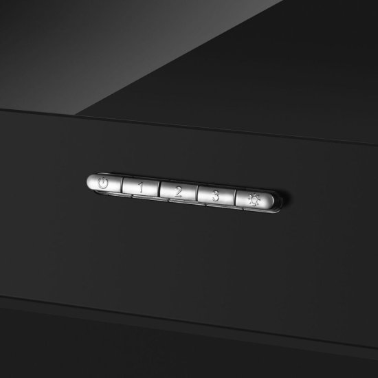 Кухонная вытяжка наклонная HomSair Bell 60 см черная (УТ000011169)