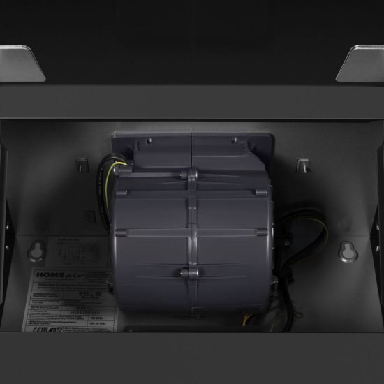 Кухонная вытяжка наклонная HomSair Bell 60 см черная (УТ000011169)