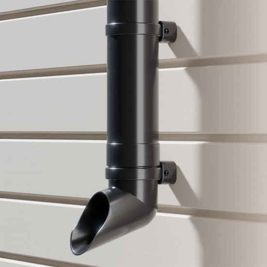 Колено стока Docke Premium пластиковое d85 мм графитовый серый RAL 7024