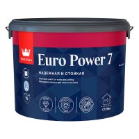 Краска моющаяся Tikkurila/Tikkivala Euro Power 7 база С бесцветная 9 л