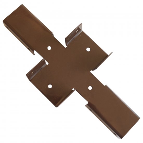 Кронштейн для забора Grand Line 55x39 мм сталь RAL 8017 коричневый