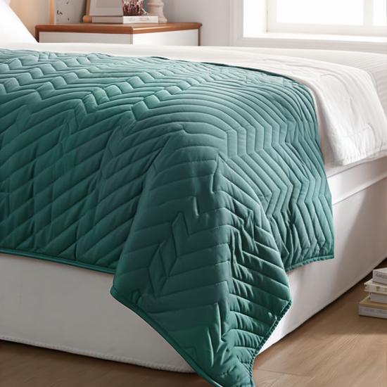 Покрывало Nicolosi 240x200 см микрофибра цвет бирюзовый