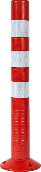 Парковочный столбик 20x75 см, красный