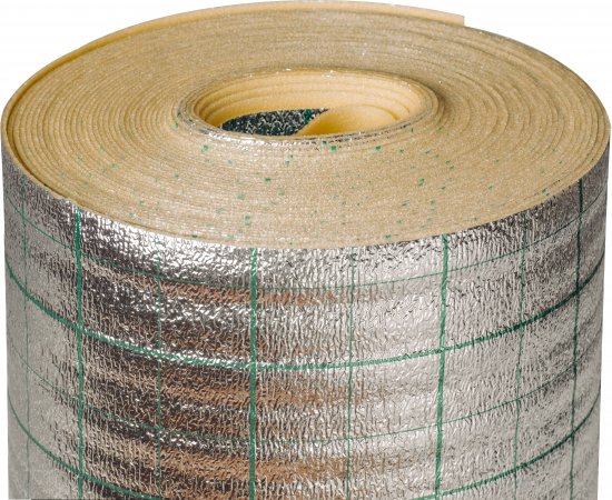 Подложка для тёплого пола ГП.09.012 3 мм 30 кв.метров полиэтилен