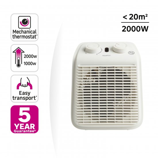 Тепловентилятор спиральный электрический Equation Five 2000 Вт