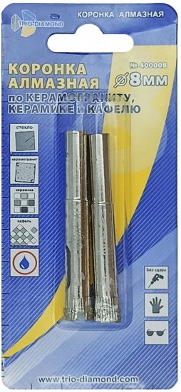 Коронка по керамике Trio-Diamond 400008 8 мм