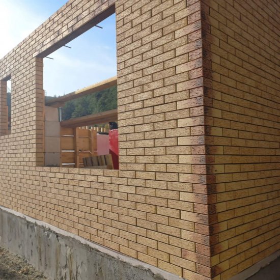 Кирпич облицовочный Строма М 175 дизайн Каркано 250x120x65 мм 1 НФ